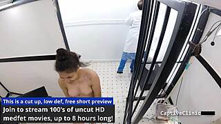 fema camps feature michelle anderson spreading in nurse latex with big tits blowjob and dildo gaping