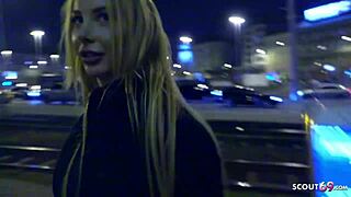 German Scout Hooks Up with Teen Student Marilyn for Her First Anal After Wild Party!