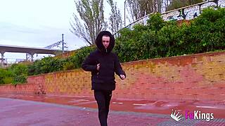 Busty Colombian Vanesa Pounds Young 18+ Rookie in Rough Outdoor Sex