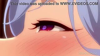 Cow Pekomama rides in 4some banging with big tits blowjob and cum in mouth creampie action in group gangbang!