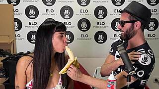 Gaia Roots Enjoys Banana Fun During Spicy Interview In Elo Podcast