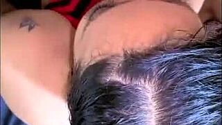 oh yes, choke me with that big cock! cute 18 year old amateur college girl begs during doggystyle anal and pussy licking.