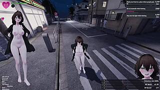 secret flasher manaka takes on mission in residential area with uncensored exhibitionism and big tits hentai sex