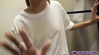 Kimmy Granger Caught Stebro Jerking Off to Her with Big Cock