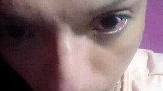 Hey, check out this hormone natural ladyboy showing off erotic moves in her pink shirt