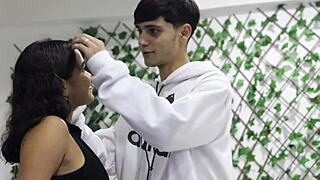 Me Follo a Mi Hermanastra en el Negocio Familiar de Nuestros Padrastros with Quickie Doggystyle Blowjob Cowgirl Creampie!