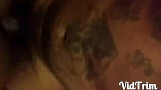 amateur bbw wife takes big black cock in homemade pov creampie