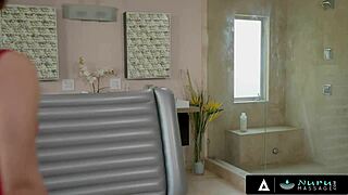 GORGEOUS MILF CHERIE DEVILLE CHEATS ON HUBBY WITH NURU MASSAGE FROM VALENTINA NAPPI!