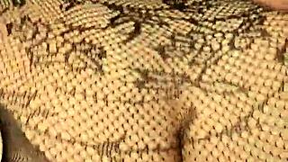 curvy latina bbw bends over doggystyle in lingerie for closeup cumshot pov