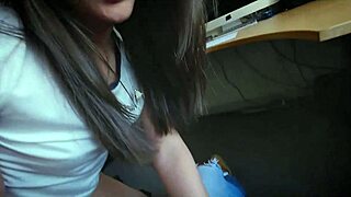 stepsis caught bro jerking helps handjob anal ass fuck