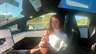 Taking My Best Friends Girlfriends Virginity with Creamy Car Sex as Rosie Rider