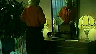 Retro Milf Couple's Trimmed Pussy Lick and Big Tits Assplay