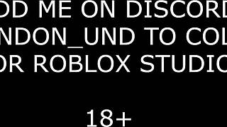 Roblox slut bounces cowgirl on thick cock begging for more