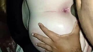 married blonde's tight pussy spread open for big cock