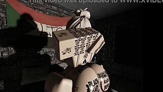 Roblox slut bounces cowgirl on thick cock begging for more