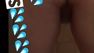 Homemade babe shaves wet pussy in hotel shower