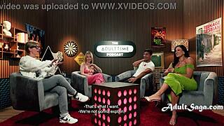 Penny Barber and Lilly Bell break ice with horny casting fuck!