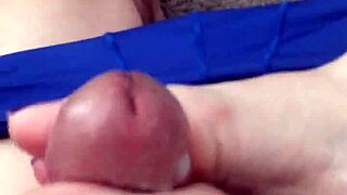 Purple Toes Get Hot Footjob Cum Blast!