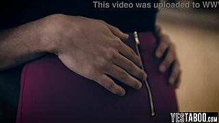 Young stepson and mature stepdad take turns on big tits milf stepmom