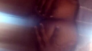 amateur ebony sits ass up on monster black cock bouncing wildly