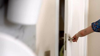 rebecca nikson blue hair teen fucks kitchen doggystyle shaved pussy