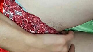 Three wet pussies soak panties in orgasmic homemade threesome play