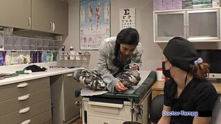 Dr tampa takes petite latina jasmine rose in backstage pov blowjob deepthroat bent over doggystyle shaved pussy fishnets heels!