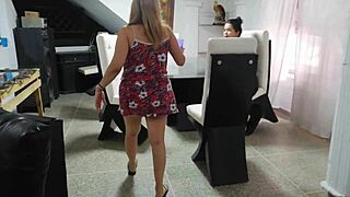 Who Could Deny Stepmom A Glass Of Water Before Licking Her Big Tits?