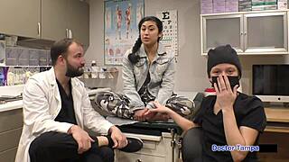 Dr tampa takes petite latina jasmine rose in backstage pov blowjob deepthroat bent over doggystyle shaved pussy fishnets heels!