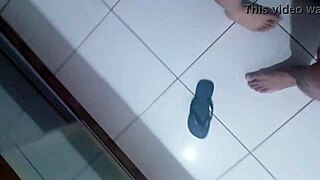 Slapping Pierced Nipples on Tanned Brazilian Prostitute's Big Tits Ride