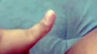 POV Young Latina Fingers Big Juicy Wet Pussy in Minnie Shorts