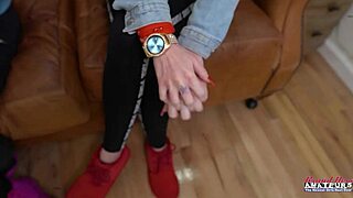 Lola and sassy share cock cumshot petite brunette skinny blonde lesbo style