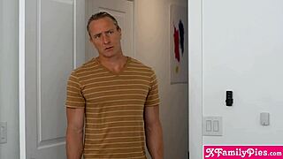 tiny stepdaughter teen begs stepdad show big cock fuck petite