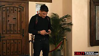 Big tits latina slammed by huge cock! Lucky dude scores perfect deepthroat blowjob