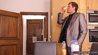 young european teen babe's tight ass slammed doggystyle spooning