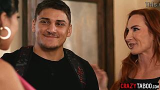 Big tits latina slammed by huge cock! Lucky dude scores perfect deepthroat blowjob