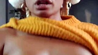 Hairy Brazilian Slut Bounces On Dildo Squirting From Her Wet Pussy