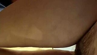 Husband bends wife over kitchen counter for deep pussy fuck