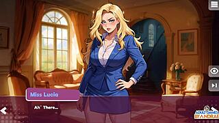 Explosive squirting creampie finale with curvy lucia in hentai orgy