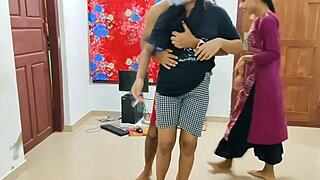 akshay fucks me and friend in best college party threesome creampie.