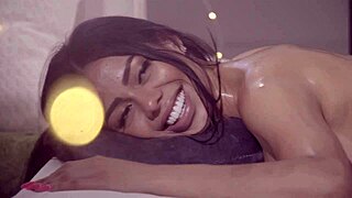 Curvy Oiled Latina Canela Skyn Gets Deep Creampie Massage