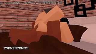 Busty Roblox Girl Rides BF Cowgirl!