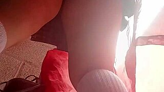 Tennis class upskirt reveals mexican latina's short skirt tease