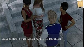 A Wife and Stepmother Plays Erotic Game with Big Ass Blonde MILF