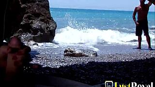 leslie fox's tiny tits take brutal double anal penetration in forest threesome