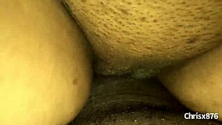 Amateur BBW Rides Big Black Cock Doggystyle