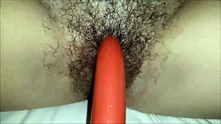 Valentina's Blonde Pussy And Ass Double Penetrated By Huge Dildos!