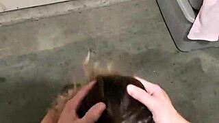 POV Curvy Wife Sneak Fucked In Car Garage