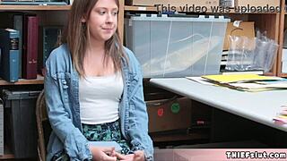 petite brooke's rough cop punishment fuck after shoplift bust