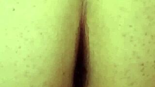 Hidden cam catches latina sis spreading ass cheeks to pee?